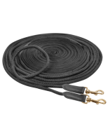 Doppellonge Gurtband, schwarz, 16m