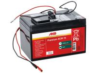 12 Volt Premium AGM 15 Ah Komplettset