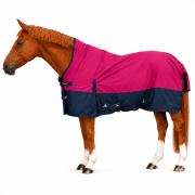 Winterdecke Caruso Turnout 1680D 100GSM - Raspberry/Navy