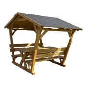 Überdachte Sitzgruppe compact